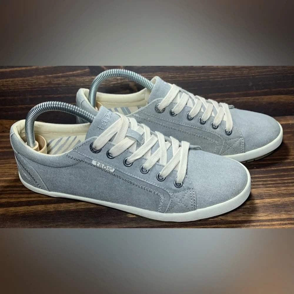 Taos Star Womens Size 9 Shoes Grey White Athletic Sneakers - Picture 5 of 7